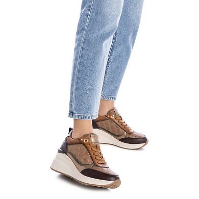 Carmela Collection Women's Leather Casual Sneakers By Xti