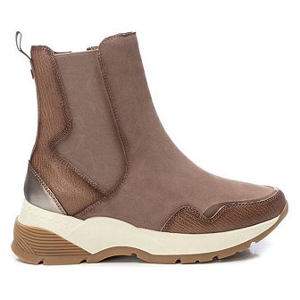 Carmela Collection Leather Sneaker Booties By Xti