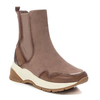 Carmela Collection Leather Sneaker Booties By Xti