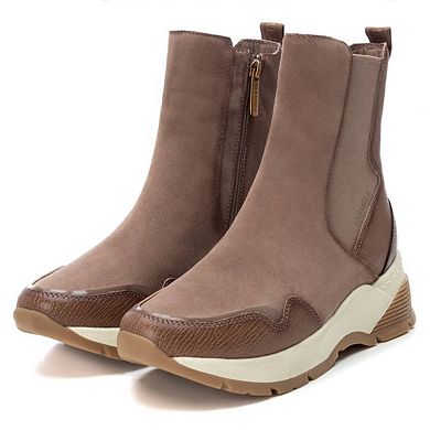 Carmela Collection Leather Sneaker Booties By Xti