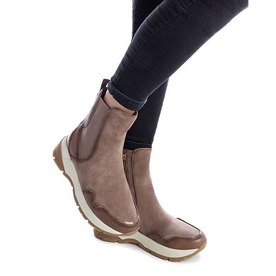 Carmela Collection Leather Sneaker Booties By Xti