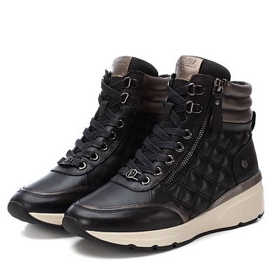 Carmela Collection Leather Sneaker Booties By Xti