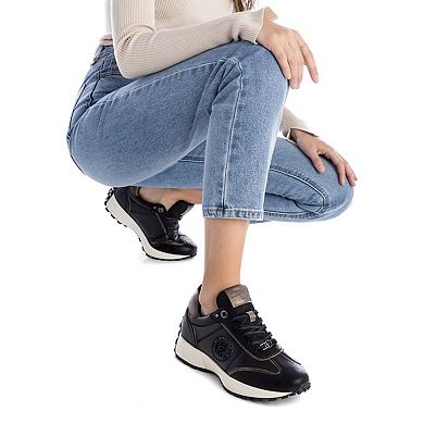 Carmela Collection Women's Leather Casual Sneakers By Xti