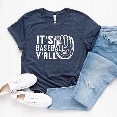 It's Baseball Y'all Short Sleeve Graphic Tee
