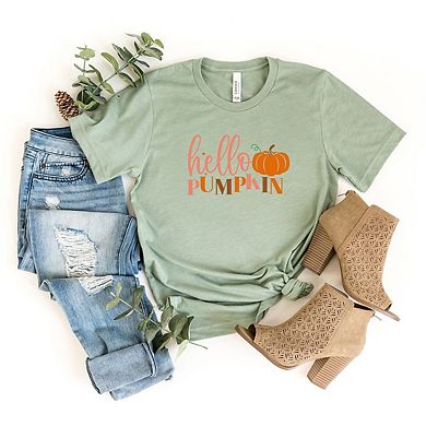 Hello Pumpkin Pumpkin Short Sleeve Graphic Tee