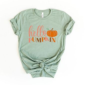 Hello Pumpkin Pumpkin Short Sleeve Graphic Tee
