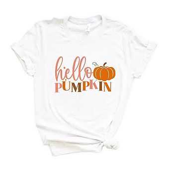 Hello Pumpkin Pumpkin Short Sleeve Graphic Tee