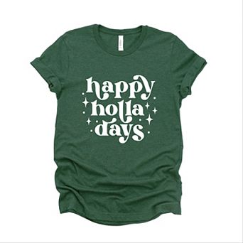 Whimsical Happy Holla Days - Women's Short Sleeve Graphic T-Shirt
