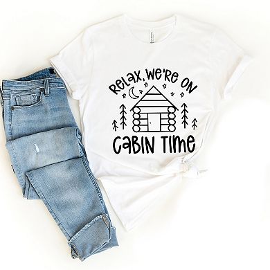 We're On Cabin Time - Women's Short Sleeve Graphic T-Shirt