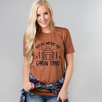 Simply Sage Market We're On Cabin Time Short Sleeve Tee