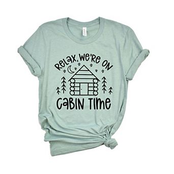 We're On Cabin Time - Women's Short Sleeve Graphic T-Shirt