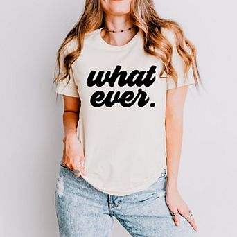 Simply Sage Market What Ever Cursive Short Sleeve Tee