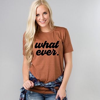 Simply Sage Market What Ever Cursive Short Sleeve Tee