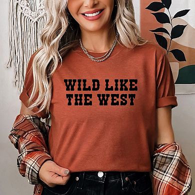 Wild Like The West - Women's Short Sleeve Graphic T-Shirt