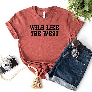 Wild Like The West - Women's Short Sleeve Graphic T-Shirt