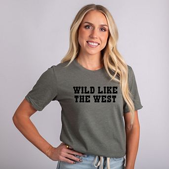 Wild Like The West - Women's Short Sleeve Graphic T-Shirt