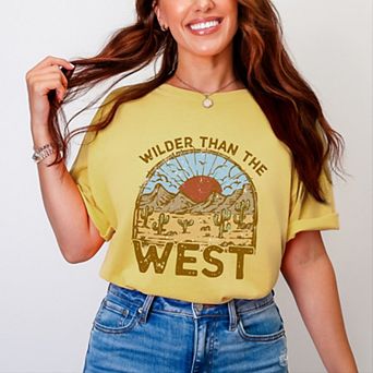 Simply Sage Market Wilder Than The West Garment Dyed Tee