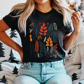 Simply Sage Market Winter Leaves Short Sleeve Tee