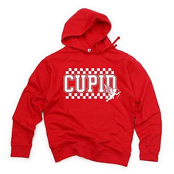 Cupid Varsity Checkered Hoodie