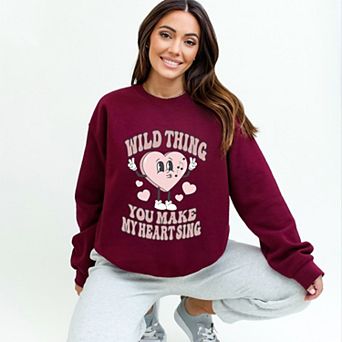 Wild Things Make My Heart Sing - Women's Graphic Sweatshirt