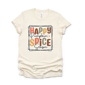 Happy Pumpkin Spice Season Short Sleeve Graphic Tee