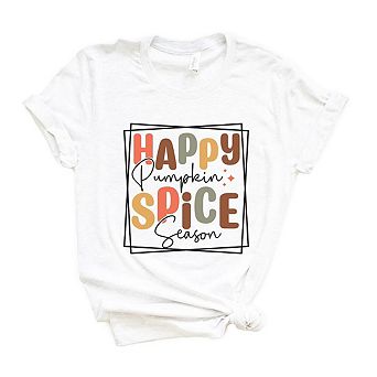 Happy Pumpkin Spice Season Short Sleeve Graphic Tee