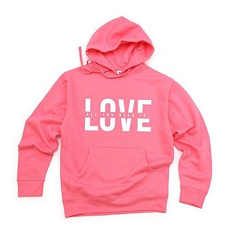 Love Is All You Need Split Hoodie