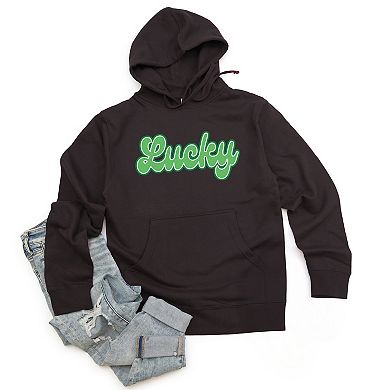 Simply Sage Market Green Lucky Cursive Hoodie
