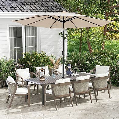 Mondawe 10 Feet Outdoor Patio Umbrella with Tilt Adjustment and Crank