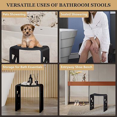 Casainc Freestanding Solid Surface Bathroom Shower Stool