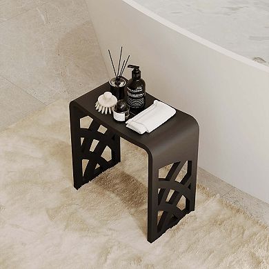 Casainc Freestanding Solid Surface Bathroom Shower Stool
