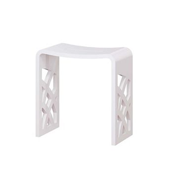 Casainc Freestanding Solid Surface Bathroom Shower Stool