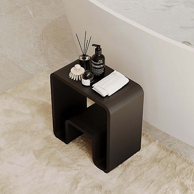 Casainc Freestanding Solid Surface Bathroom Shower Stool