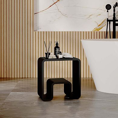Casainc Freestanding Solid Surface Bathroom Shower Stool