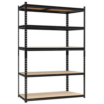 Heavy Duty Garage Shelving Units, 5 tier Adjustable Storage Shelves, 48LX18DX72H Inch