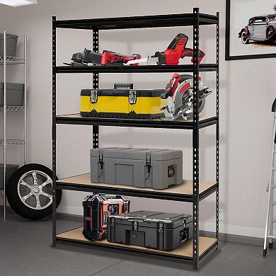 Heavy Duty Garage Shelving Units, 5-Tier Adjustable Storage Shelves, 48LX18DX72H Inch