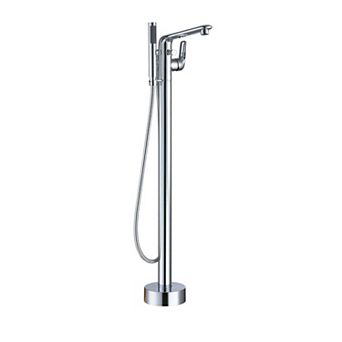 Single Handle Freestanding Bathtub Faucet with Diverter and Handshower