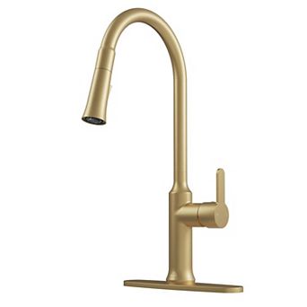 CASAINC 1.8 GPM Single-Handle Pull-Down Kitchen Faucet Single Hole Faucet
