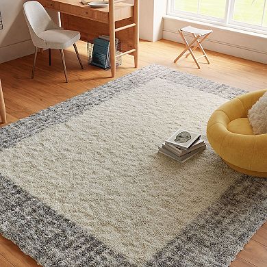 Nourison Pacific Shag Bordered Indoor Area Rug