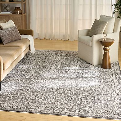 Nourison Outlines Vintage Floral Indoor Rug