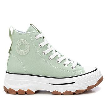 Women's Casual Canvas High Top Sneakers By XTI