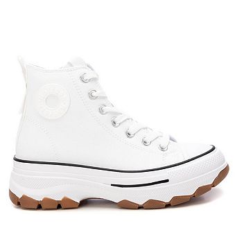 Women's Casual Canvas High Top Sneakers By XTI