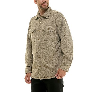 Men's Hallstatt Sweater Fleece Snap Closure Shirt Jacket