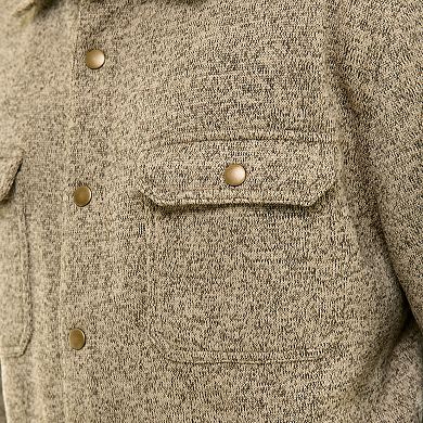 Men's Hallstatt Sweater Fleece Snap Closure Shirt Jacket