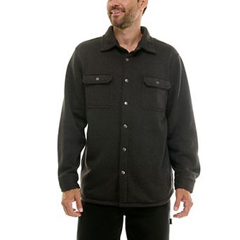 Men's Hallstatt Sweater Fleece Snap Closure Shirt Jacket