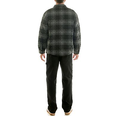 Men's Hallstatt Wool Content Quilted Plaid Shirt Jacket