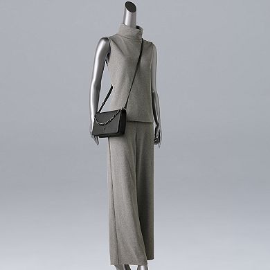 Simply Vera Vera Wang Elyse Flap Crossbody With Chain