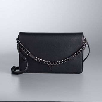Simply Vera Vera Wang Elyse Flap Crossbody With Chain