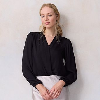 Women's LC Lauren Conrad Wrap Front Bodysuit