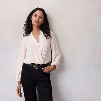 Women's LC Lauren Conrad Wrap Front Bodysuit